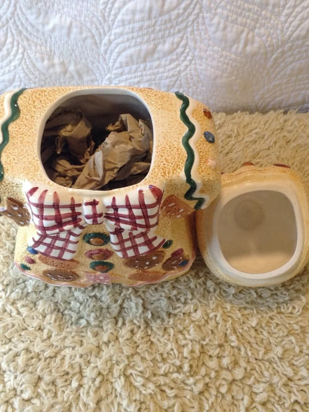 VTG '90's Jay Import Gingerbread Man Traditional Christmas Cabincore Grannycore
